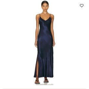 Enza costa satin slip midi dress..soft and elegant